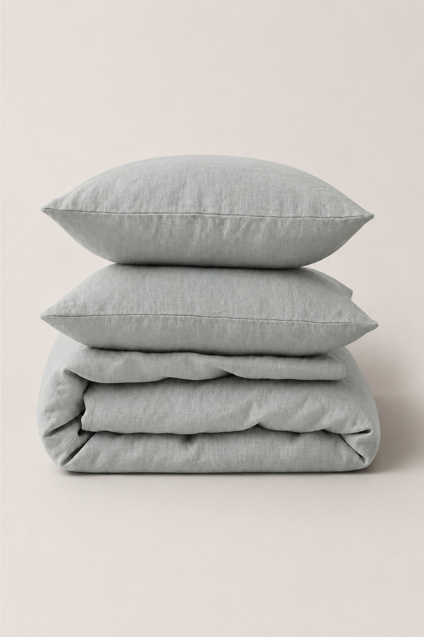 Linen bedding set in Mint Green