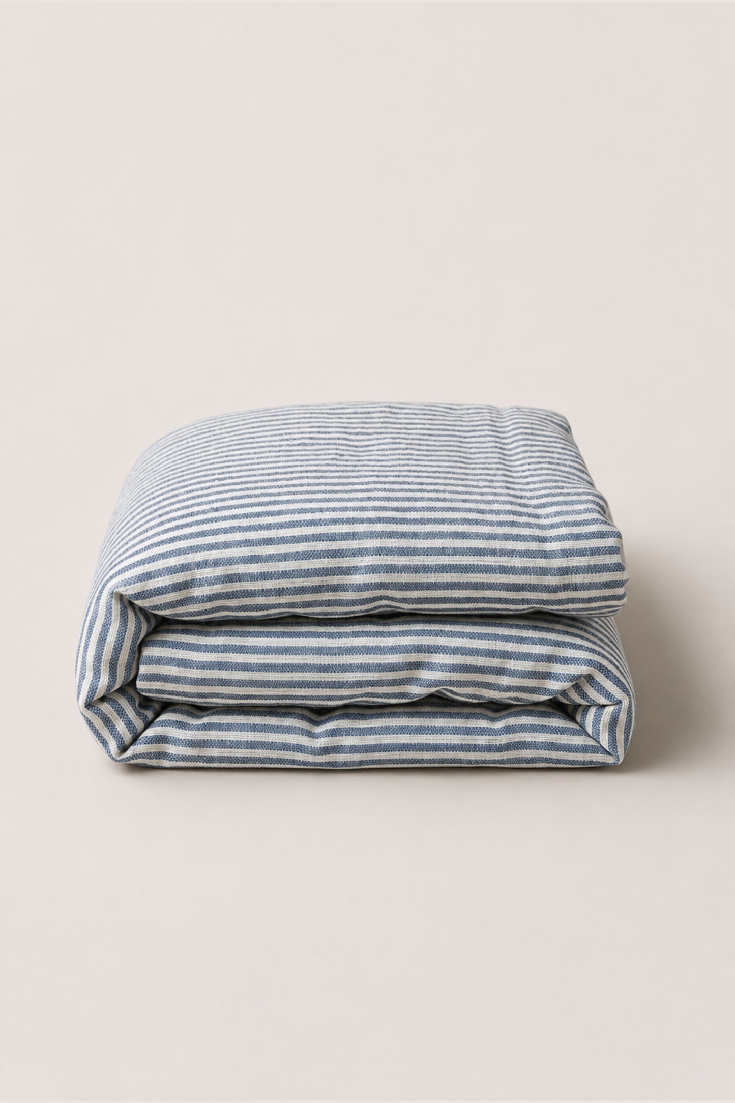 Linen duvet cover in Blue Striped