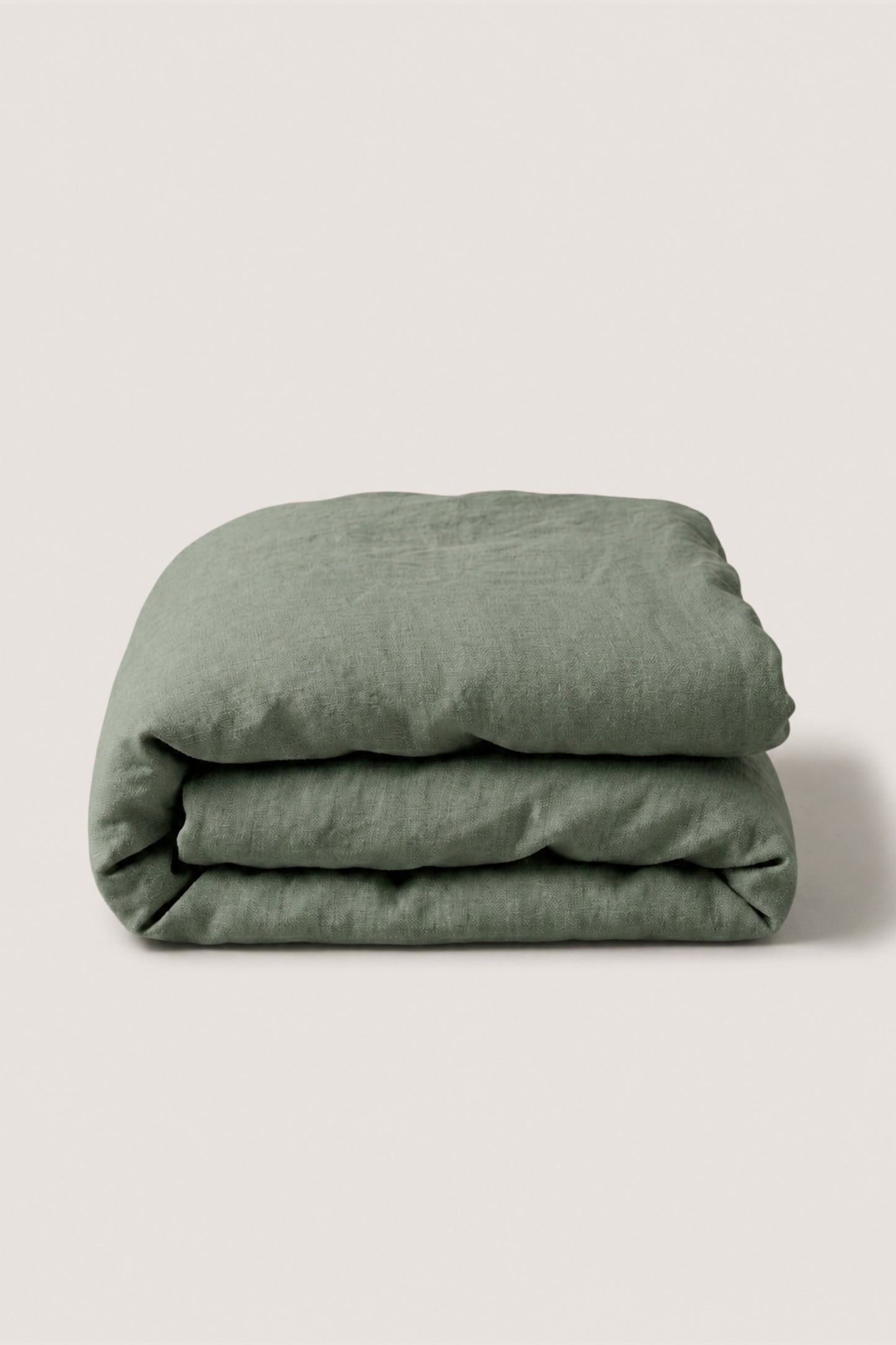 Linen duvet cover in Garden Green
