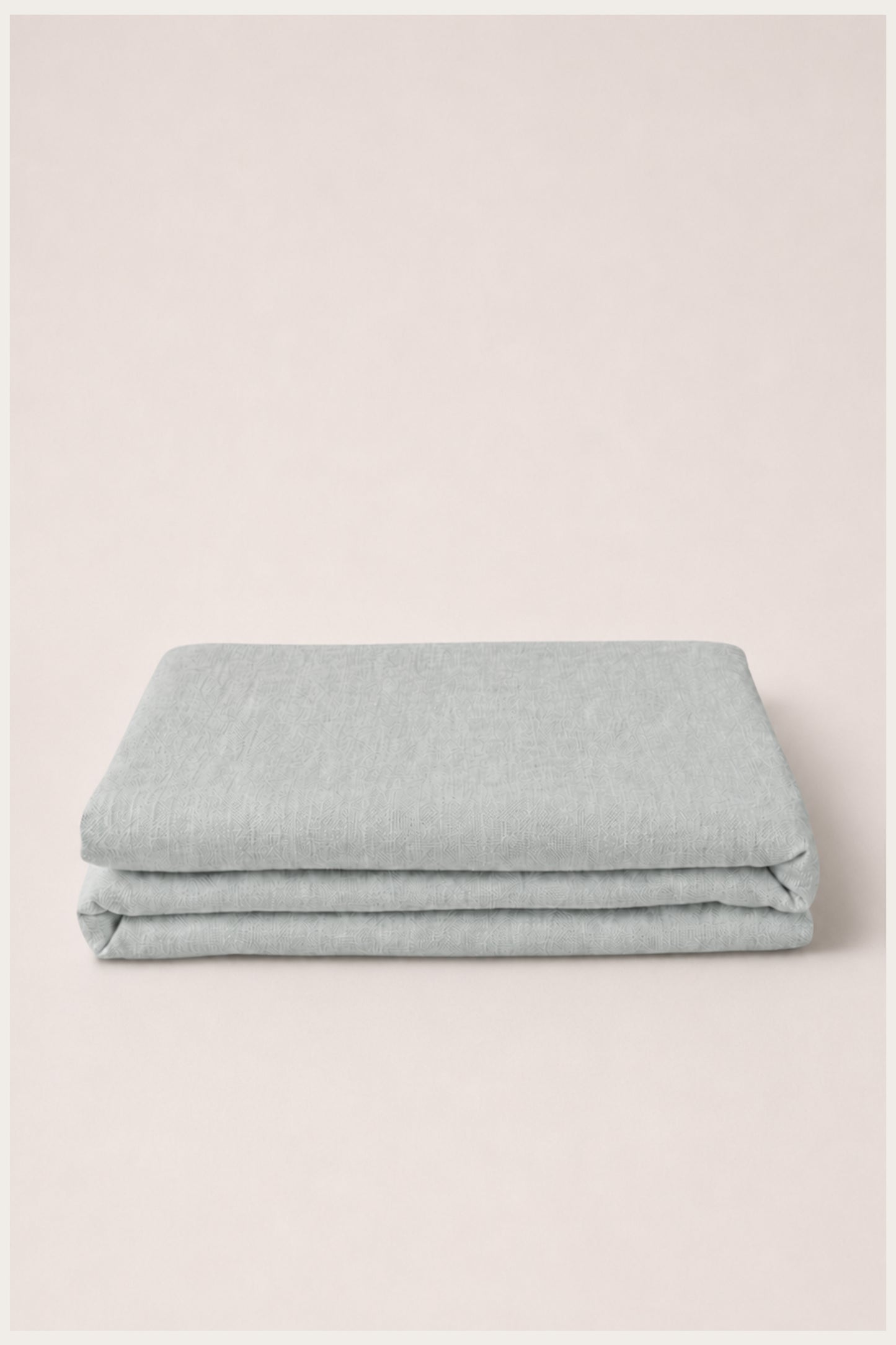Linen fitted sheet in Mint Green