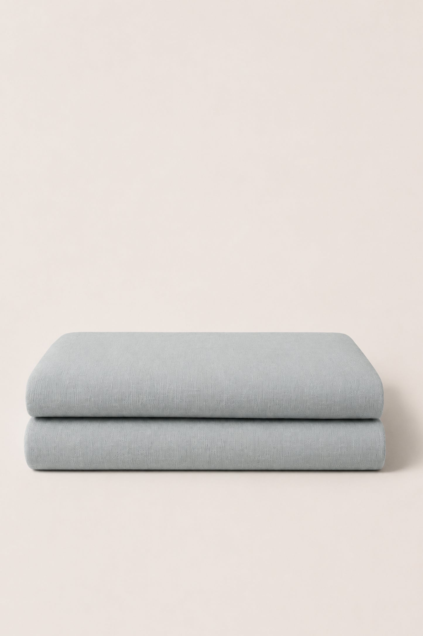 Linen flat sheet in Mint Green