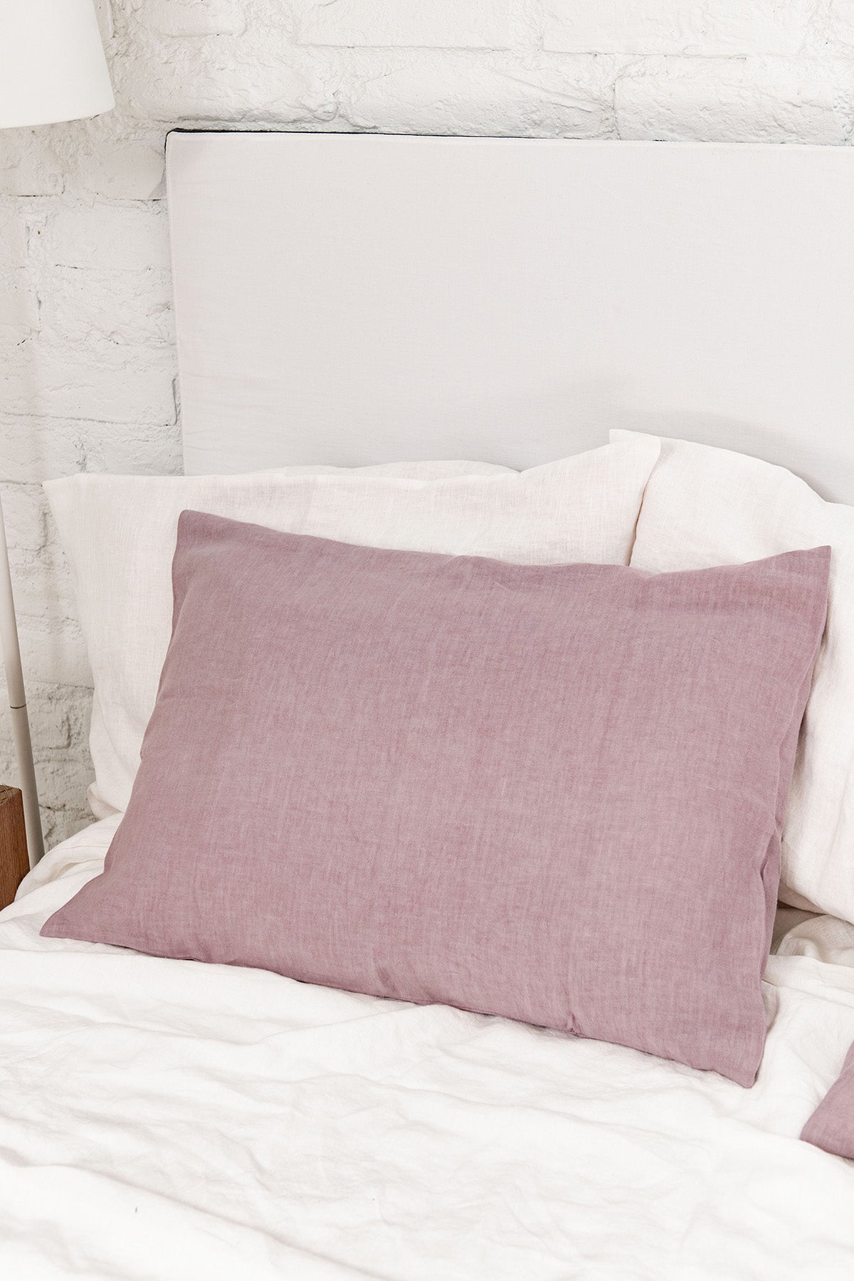 Linen pillowcase in Dusty Rose - Her Linen