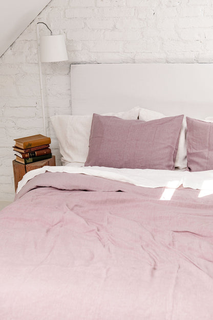 Linen pillowcase in Dusty Rose - Her Linen