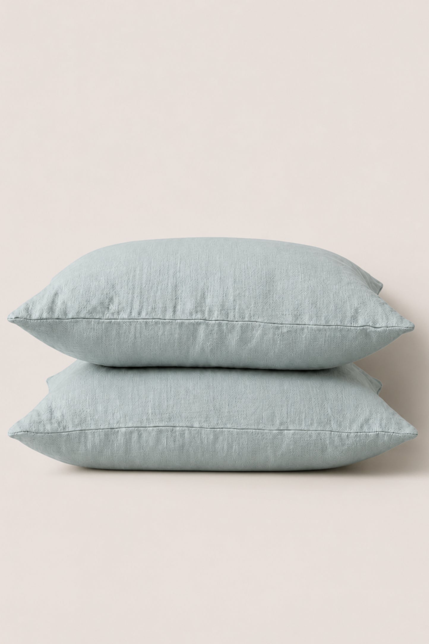Linen pillowcase set of 2 in Mint Green