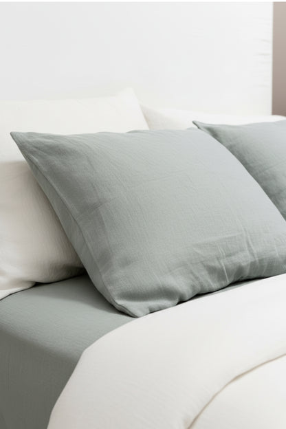 Linen sheets set in Mint Green
