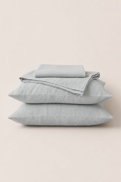 Linen sheets set in Mint Green