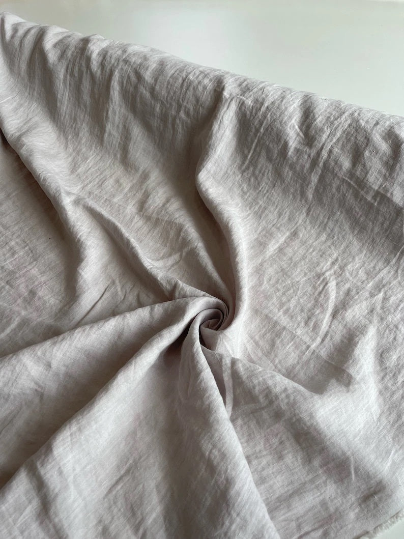 Cream 95" / 240 cm linen fabric - Her Linen