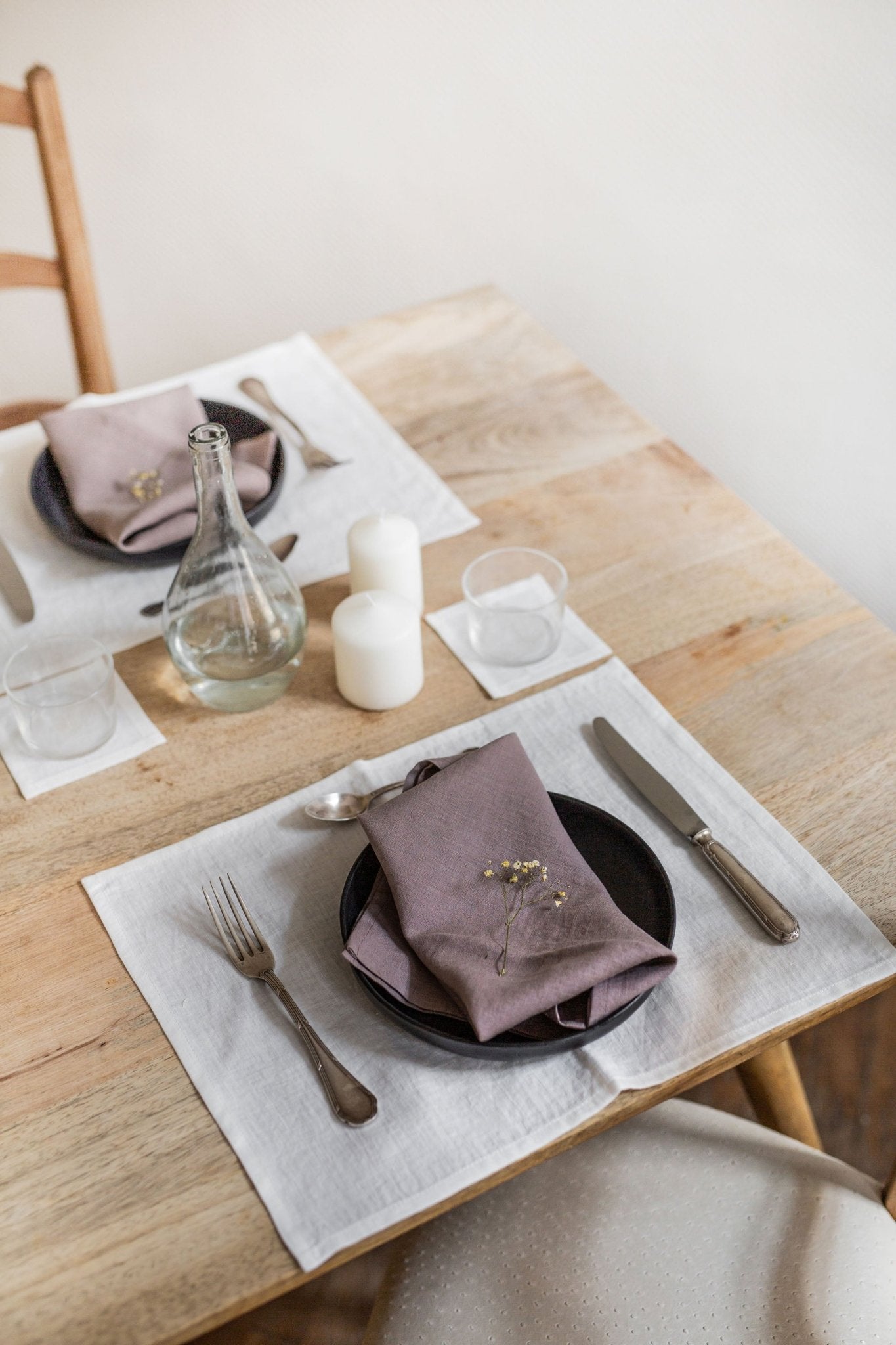 Linen placemats set of 2 - Her Linen